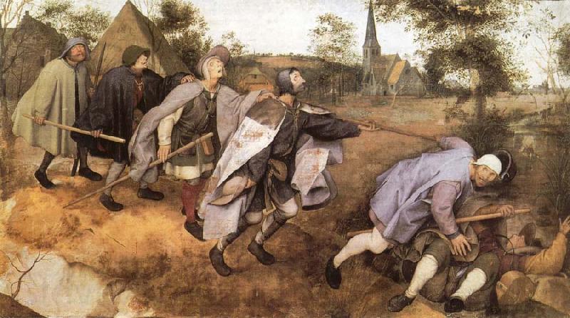 Pieter Bruegel The blind leads the blind persons Spain oil painting art